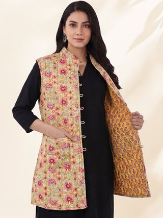 Shishir Gia Quilted Reversible Sleeveless Jacket