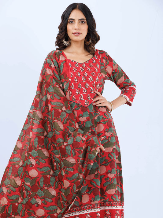 Aina Jina Set Of Kurta Pants Dupatta