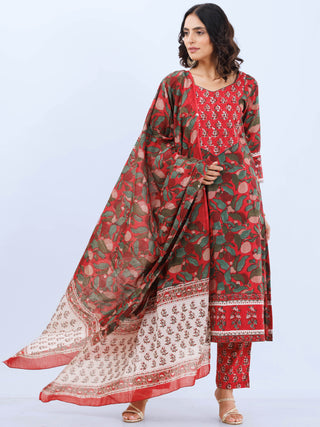 Aina Jina Set Of Kurta Pants Dupatta