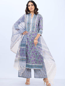 Aina Sneh Set Of Kurta Pants Kota Dupatta