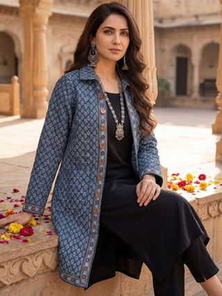 Shishir Roheen Ajrakh Quilted Reversible Jacket