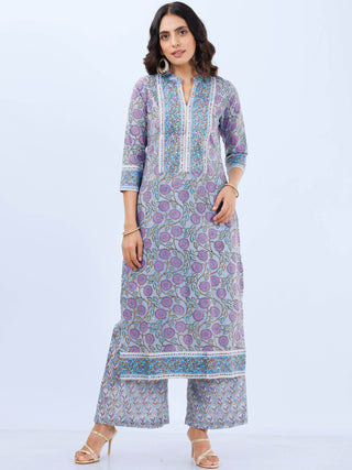 Aina Sneh Set Of Kurta Pants Kota Dupatta