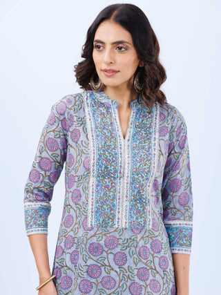 Aina Sneh Set Of Kurta Pants Kota Dupatta