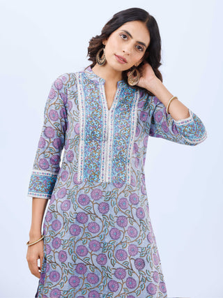 Aina Sneh Set Of Kurta Pants Kota Dupatta