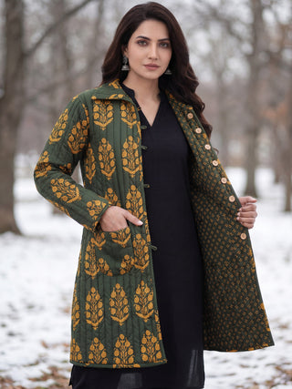 Shishir Nitya Ajrakh Quilted Reversible Jacket