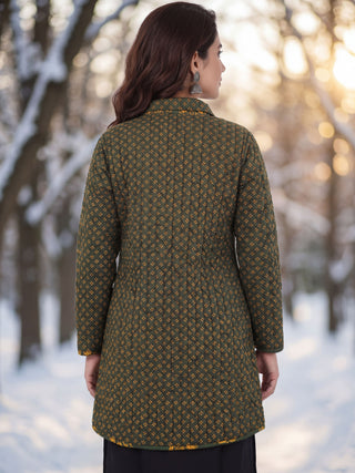 Shishir Nitya Ajrakh Quilted Reversible Jacket