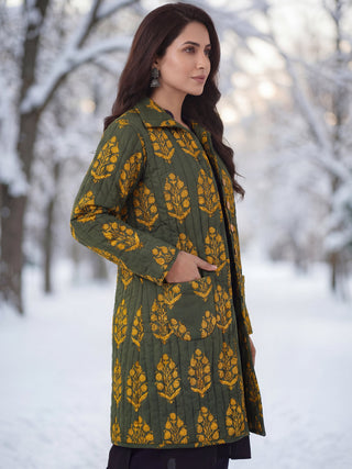Shishir Nitya Ajrakh Quilted Reversible Jacket