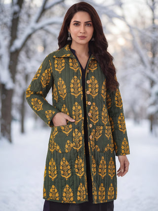 Shishir Nitya Ajrakh Quilted Reversible Jacket