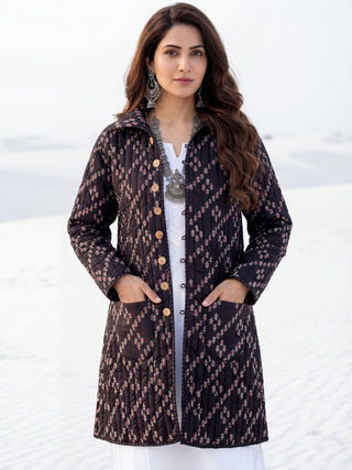 Shishir Aashini Ajrakh Quilted Reversible Jacket