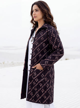 Shishir Aashini Ajrakh Quilted Reversible Jacket