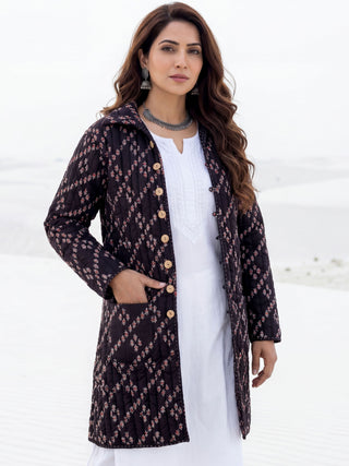Shishir Aashini Ajrakh Quilted Reversible Jacket