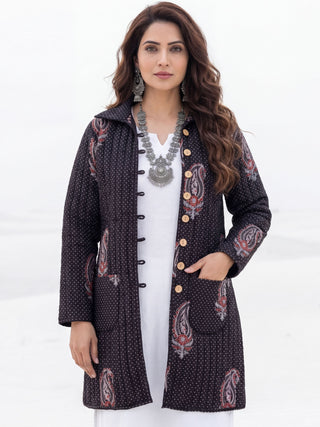 Shishir Aashini Ajrakh Quilted Reversible Jacket