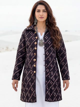 Shishir Aashini Ajrakh Quilted Reversible Jacket