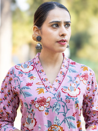 Roz Nidhi Set Of Kurta Pants Dupatta