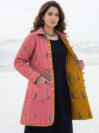 Shishir Mahira Quilted Reversible Jacket
