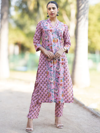 Roz Nidhi Set Of Kurta Pants Dupatta