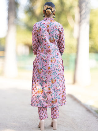 Roz Nidhi Set Of Kurta Pants Dupatta