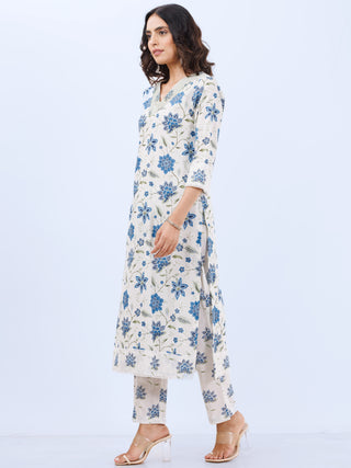 Aina Tania Set Of Kurta Pants Dupatta