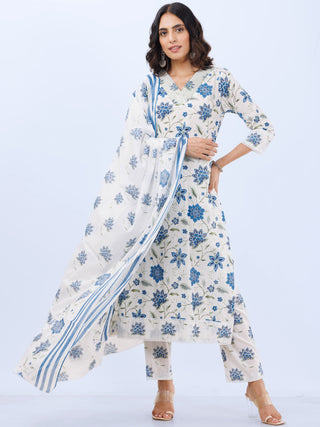 Aina Tania Set Of Kurta Pants Dupatta