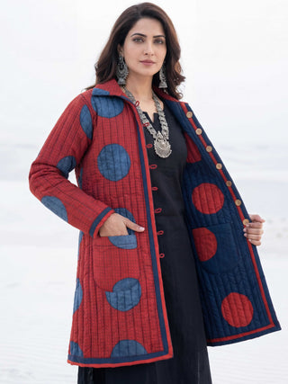 Shishir Sanya Ajrakh Quilted Reversible Jacket