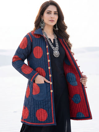 Shishir Sanya Ajrakh Quilted Reversible Jacket