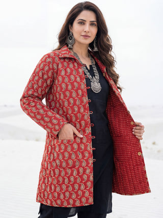 Shishir Ratna Ajrakh Quilted Reversible Jacket