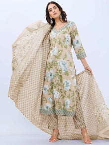 Aina Falak Set Of Kurta Pants Dupatta