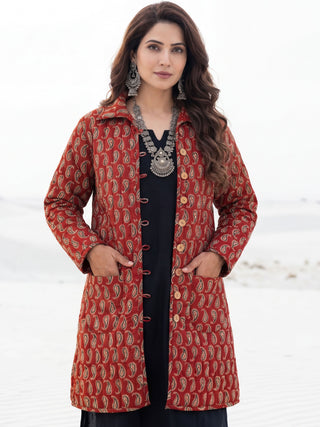 Shishir Ratna Ajrakh Quilted Reversible Jacket