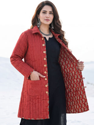 Shishir Ratna Ajrakh Quilted Reversible Jacket