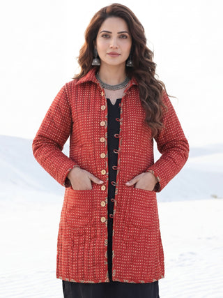 Shishir Ratna Ajrakh Quilted Reversible Jacket