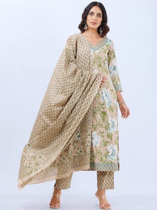 Aina Falak Set Of Kurta Pants Dupatta