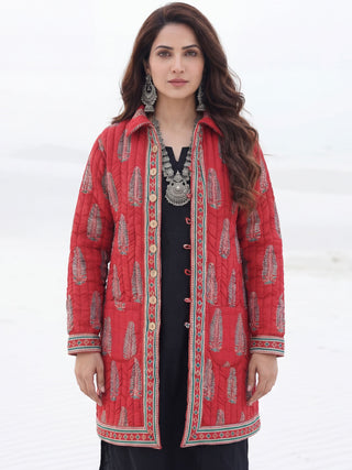Shishir Nirosha Ajrakh Quilted Reversible Jacket