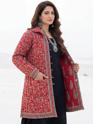 Shishir Nirosha Ajrakh Quilted Reversible Jacket
