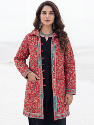 Shishir Nirosha Ajrakh Quilted Reversible Jacket