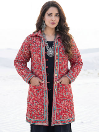 Shishir Nirosha Ajrakh Quilted Reversible Jacket