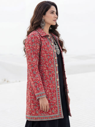 Shishir Nirosha Ajrakh Quilted Reversible Jacket
