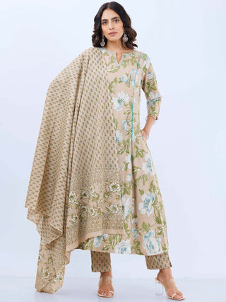Aina Naina Set Of Kalidar Kurta Pants Dupatta