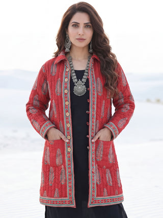 Shishir Nirosha Ajrakh Quilted Reversible Jacket