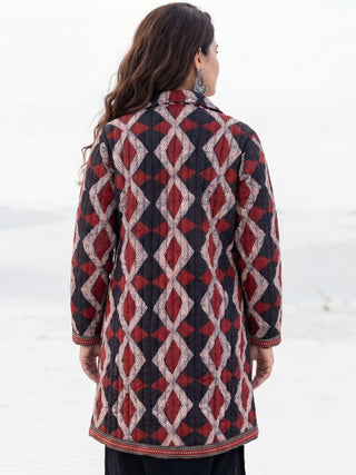 Shishir Jhilmil Ajrakh Quilted Reversible Jacket