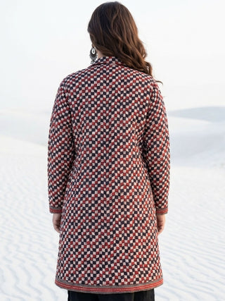Shishir Jhilmil Ajrakh Quilted Reversible Jacket