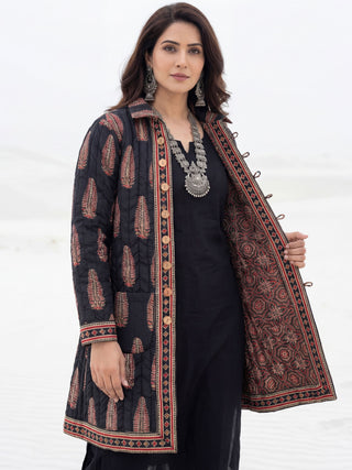 Shishir Chetna Ajrakh Quilted Reversible Jacket