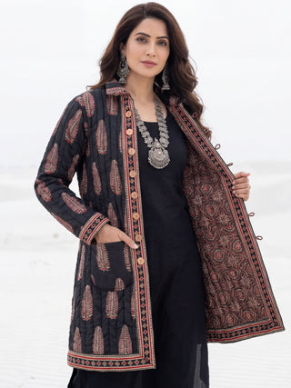 Shishir Chetna Ajrakh Quilted Reversible Jacket