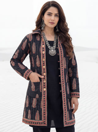 Shishir Chetna Ajrakh Quilted Reversible Jacket