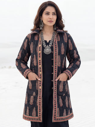 Shishir Chetna Ajrakh Quilted Reversible Jacket