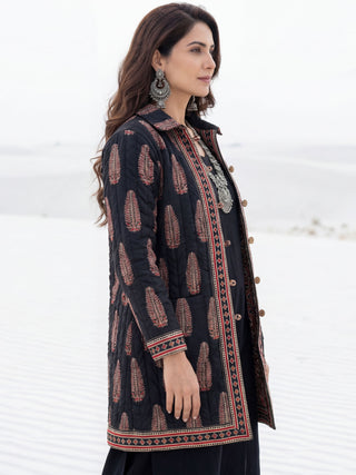 Shishir Chetna Ajrakh Quilted Reversible Jacket