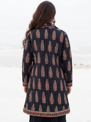 Shishir Chetna Ajrakh Quilted Reversible Jacket