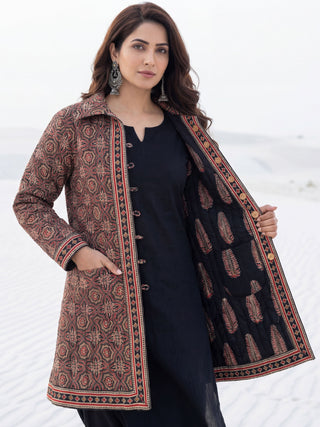 Shishir Chetna Ajrakh Quilted Reversible Jacket