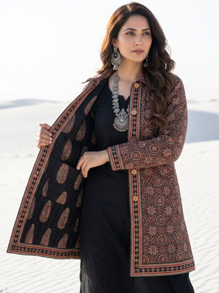 Shishir Chetna Ajrakh Quilted Reversible Jacket