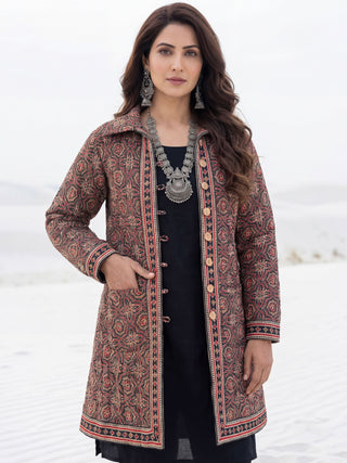Shishir Chetna Ajrakh Quilted Reversible Jacket
