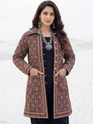 Shishir Chetna Ajrakh Quilted Reversible Jacket